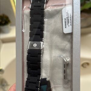 Michele Black and Silver Women's Watch